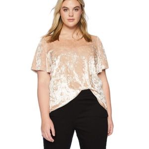 Plus Size Women’s Lucky Brand Velvet Top NWT